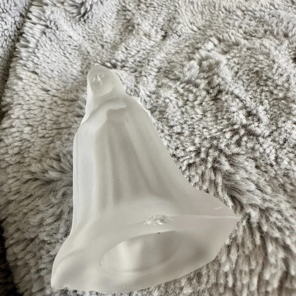 Clear Frosted Glass 5 Piece‎ Nativity Set